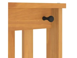 Perchero SANDNES 45x40x159,5 cm madera maciza de pino