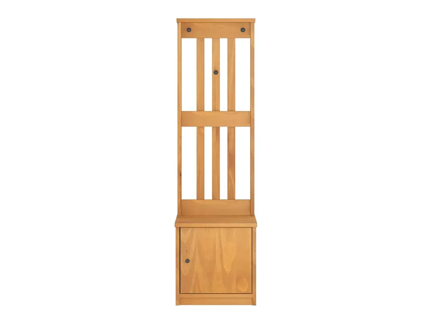 Perchero SANDNES 45x40x159,5 cm madera maciza de pino