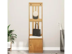 Perchero SANDNES 45x40x159,5 cm madera maciza de pino