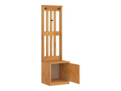 Perchero SANDNES 45x40x159,5 cm madera maciza de pino