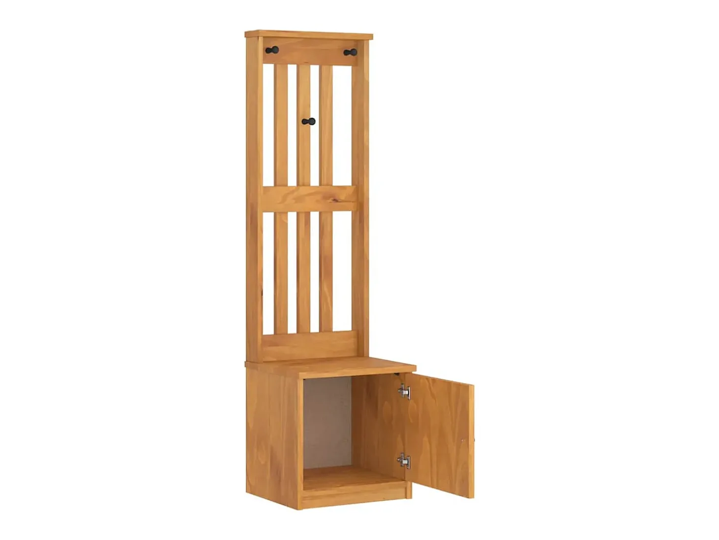 Perchero SANDNES 45x40x159,5 cm madera maciza de pino