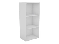 Plea salón 1 armario 3 puertas y 1 estantería 3 niveles blanco 184x42x29 cm