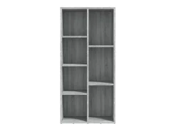 Puurs Estantería color gris Sonoma 50x25x106 cm