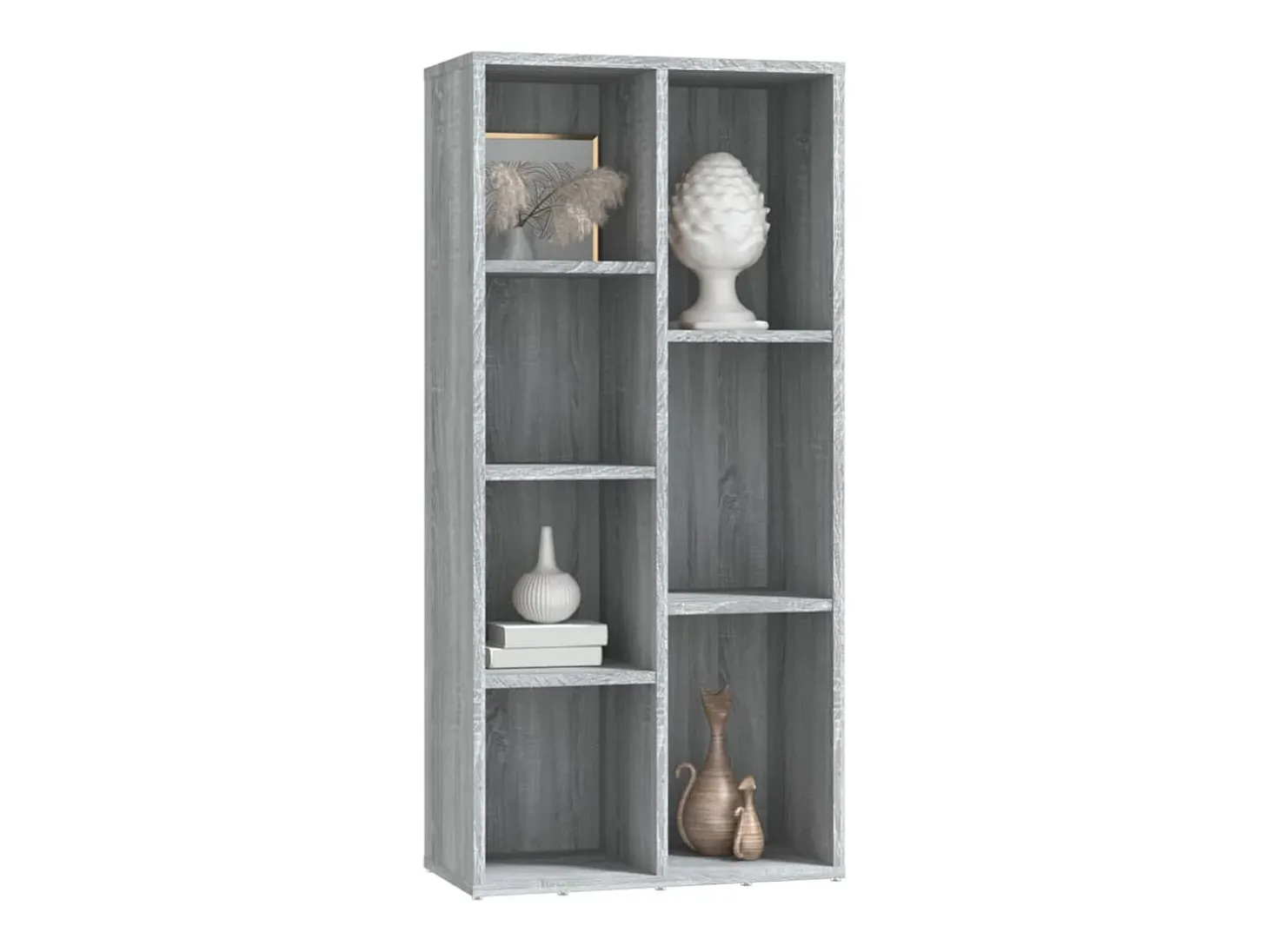 Puurs Estantería color gris Sonoma 50x25x106 cm