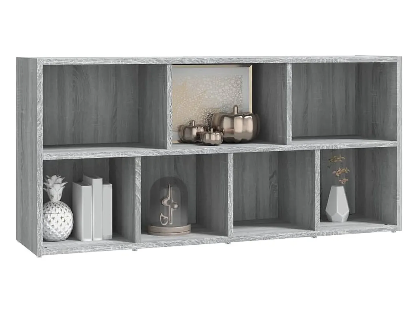 Puurs Estantería color gris Sonoma 50x25x106 cm