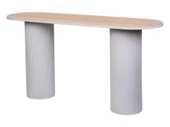 Recibidor de madera blanco