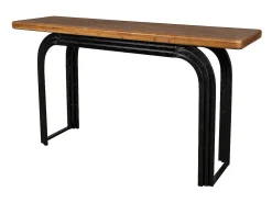 Recibidor de madera negro