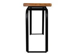 Recibidor de madera negro