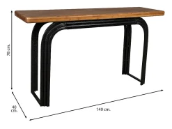 Recibidor de madera negro
