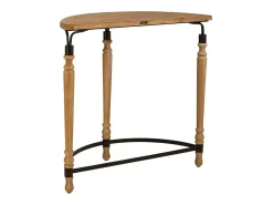 Recibidor De Madera Y Metal Marron