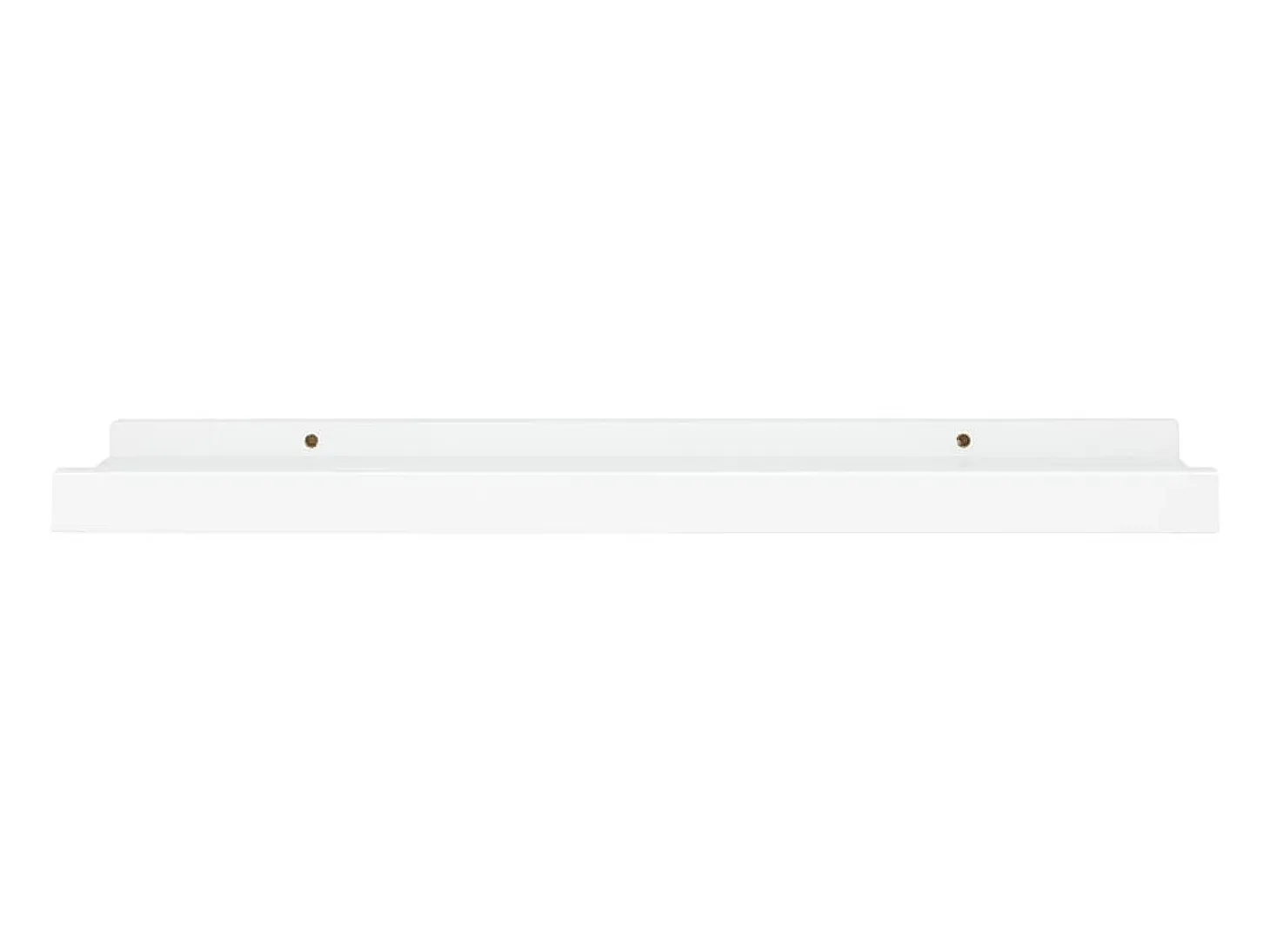 Repisa para marcos de fotos 2 uds MDF blanco 40x9x3 cm ES708282