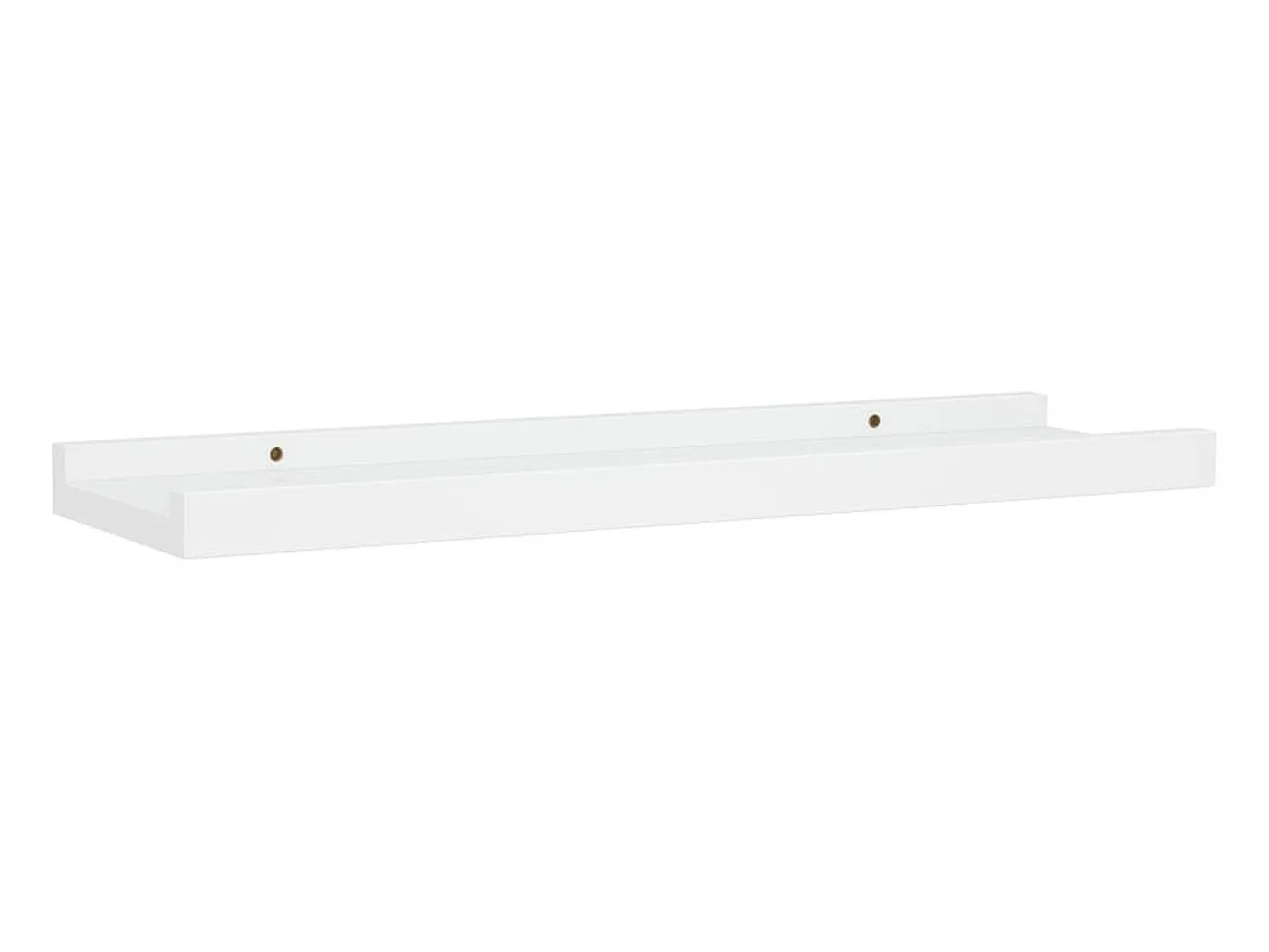 Repisa para marcos de fotos 2 uds MDF blanco 40x9x3 cm ES708282