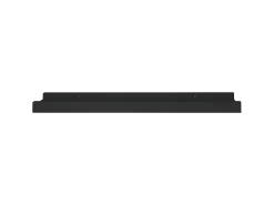 Repisa para marcos de fotos 2 uds MDF negro 40x9x3 cm ES624549