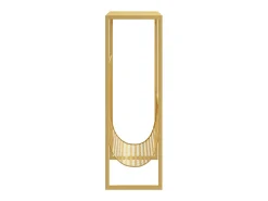 Revistero de acero dorado 35x15x45 cm