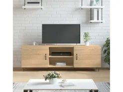 Rivka Mueble para TV madera de ingeniería roble Sonoma 150x30x50 cm