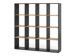 Separador de ambientes antracita/roble dorado 142.4x29x143 karree