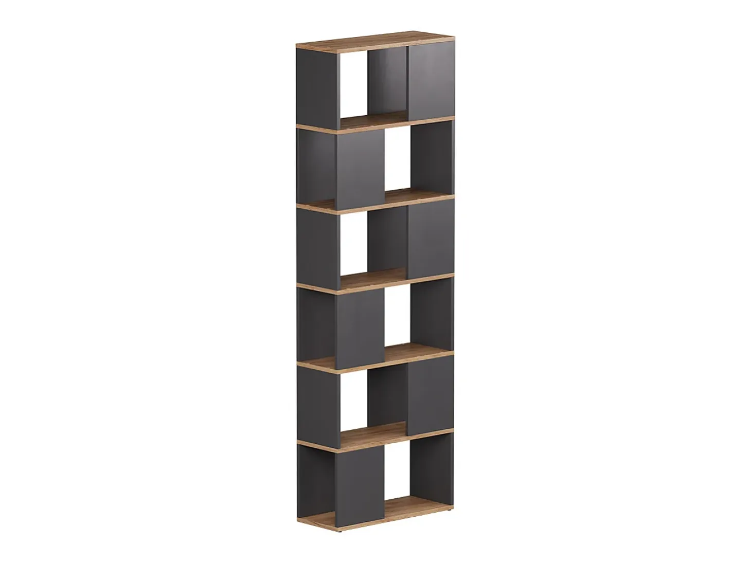 Separador de ambientes antracita/roble dorado 60x24x186 eneos