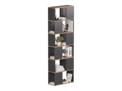 Separador de ambientes antracita/roble dorado 60x24x186 eneos