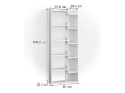 Separador de ambientes blanco 61x22.1x160.2 fico