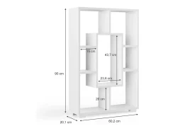 Separador de ambientes blanco 60.2x20.1x90 domus