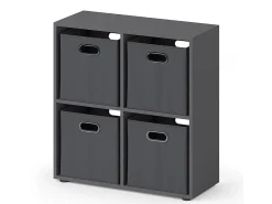 Separador de ambientes gris 72.6x29x72 tetra