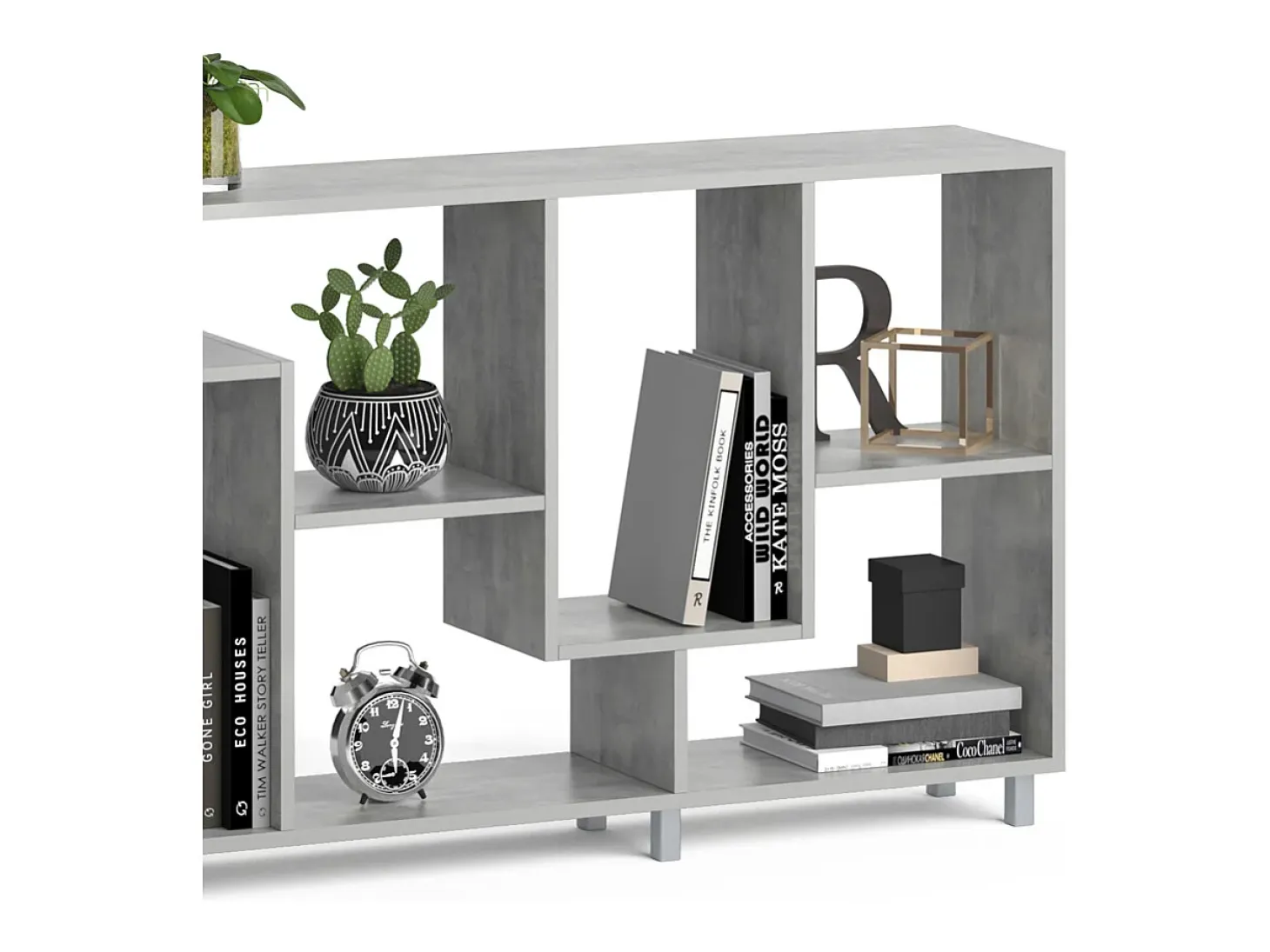 Separador de ambientes gris 160.6x25x67.2 noa