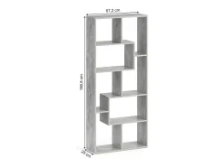 Separador de ambientes gris 160.6x25x67.2 noa