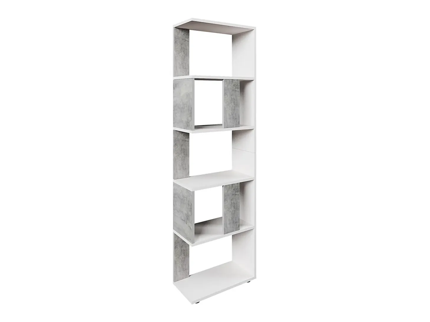 Separador de ambientes hormigón/blanco 45x23.6x162.6