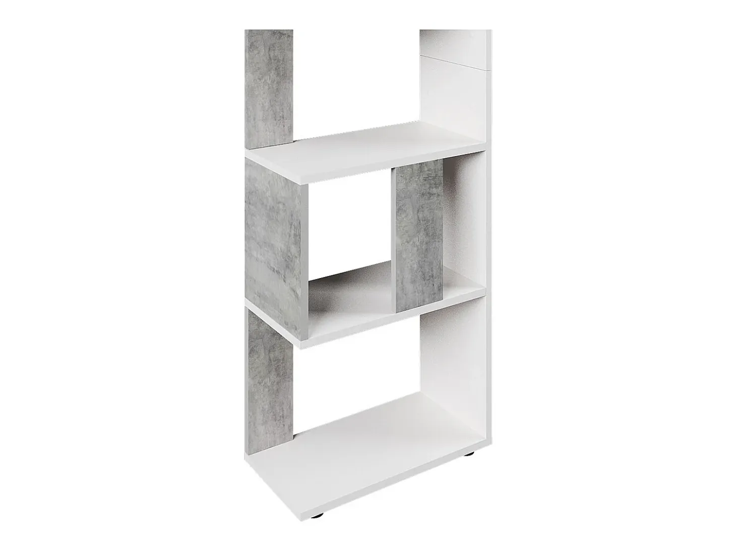 Separador de ambientes hormigón/blanco 45x23.6x162.6