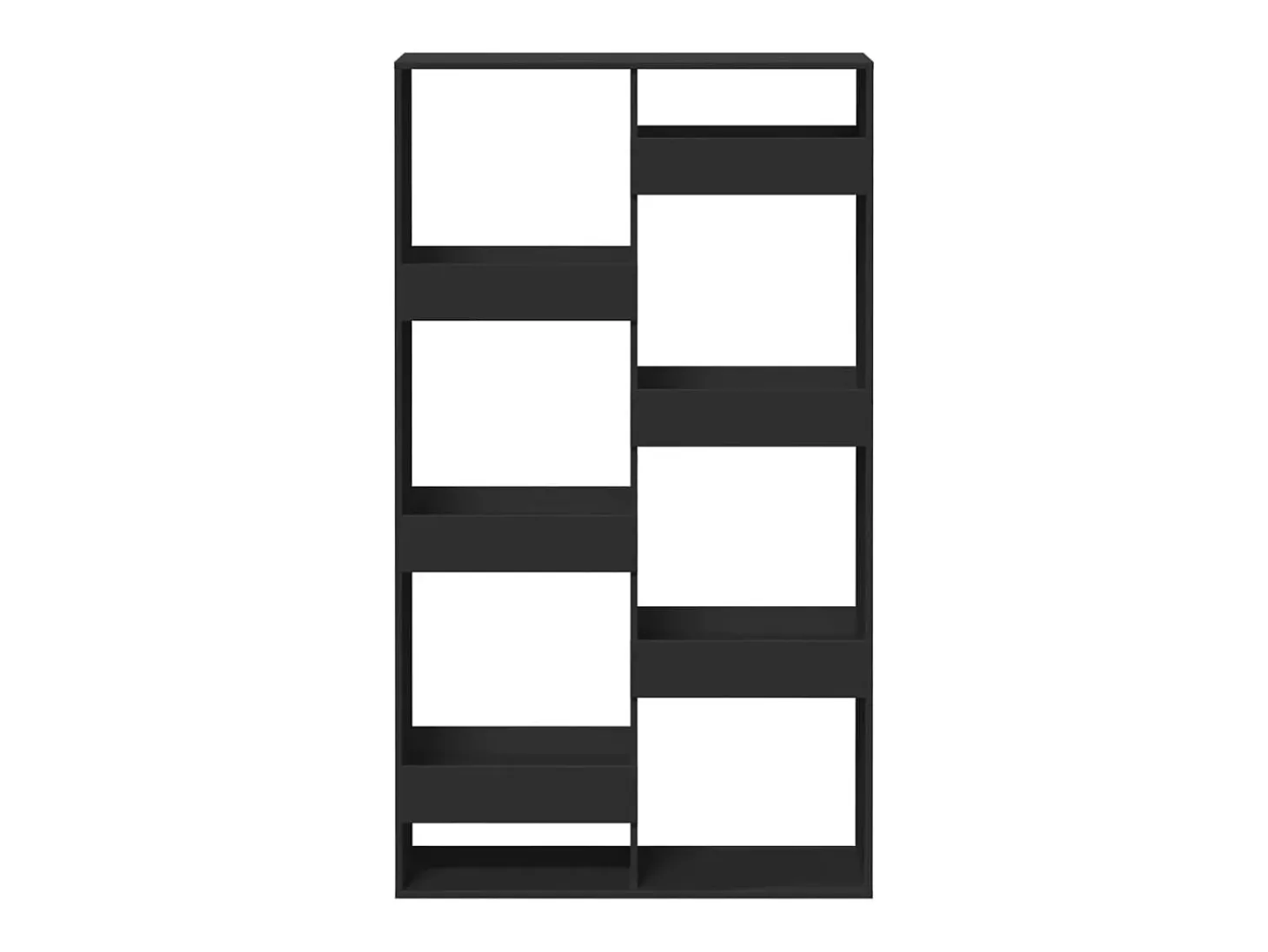 Separador de ambientes madera ingeniería negro 100x33x175 cm