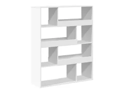 Separador de ambientes madera ingeniería blanco 100x33x125,5 cm