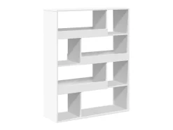 Separador de ambientes madera ingeniería blanco 100x33x125,5 cm