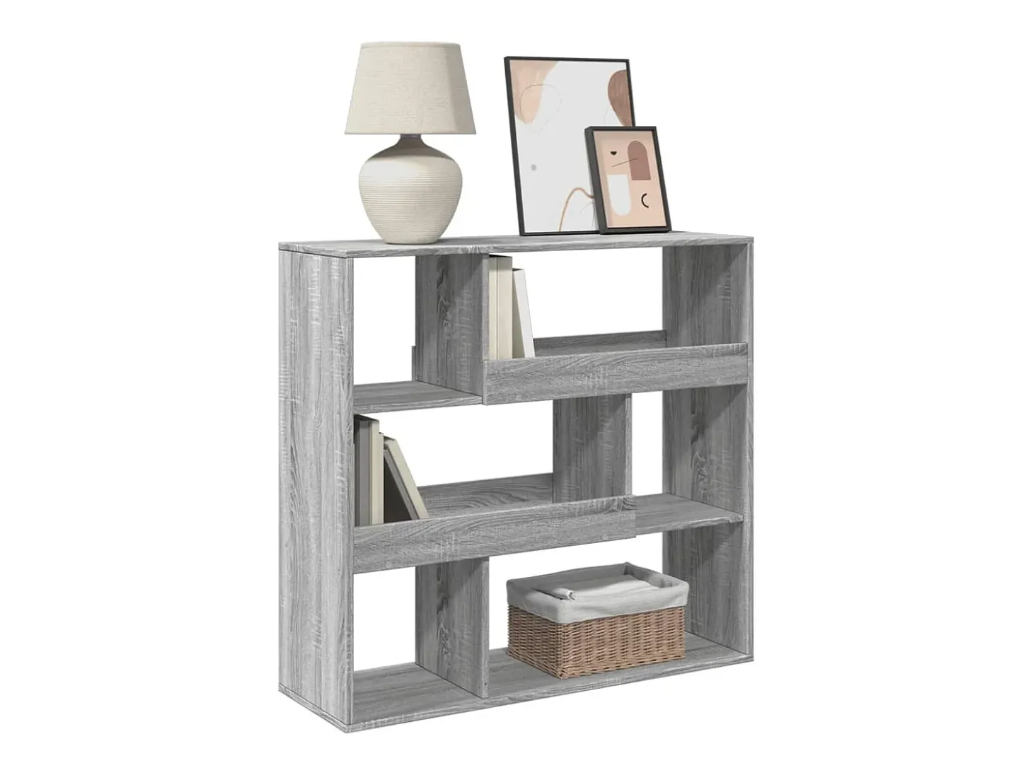 Separador de ambientes madera gris Sonoma 100x33x94,5 cm