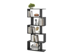 Separador de ambientes negro 70x23.8x164.1 levio