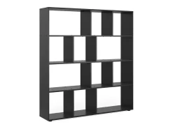 Separador de ambientes negro 131.6x29x143 pilar