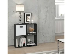 Separador de ambientes negro 72.6x29x72 tetra