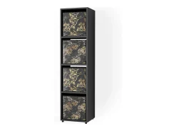 Separador de ambientes negro 142.5x33x36.2 ludus