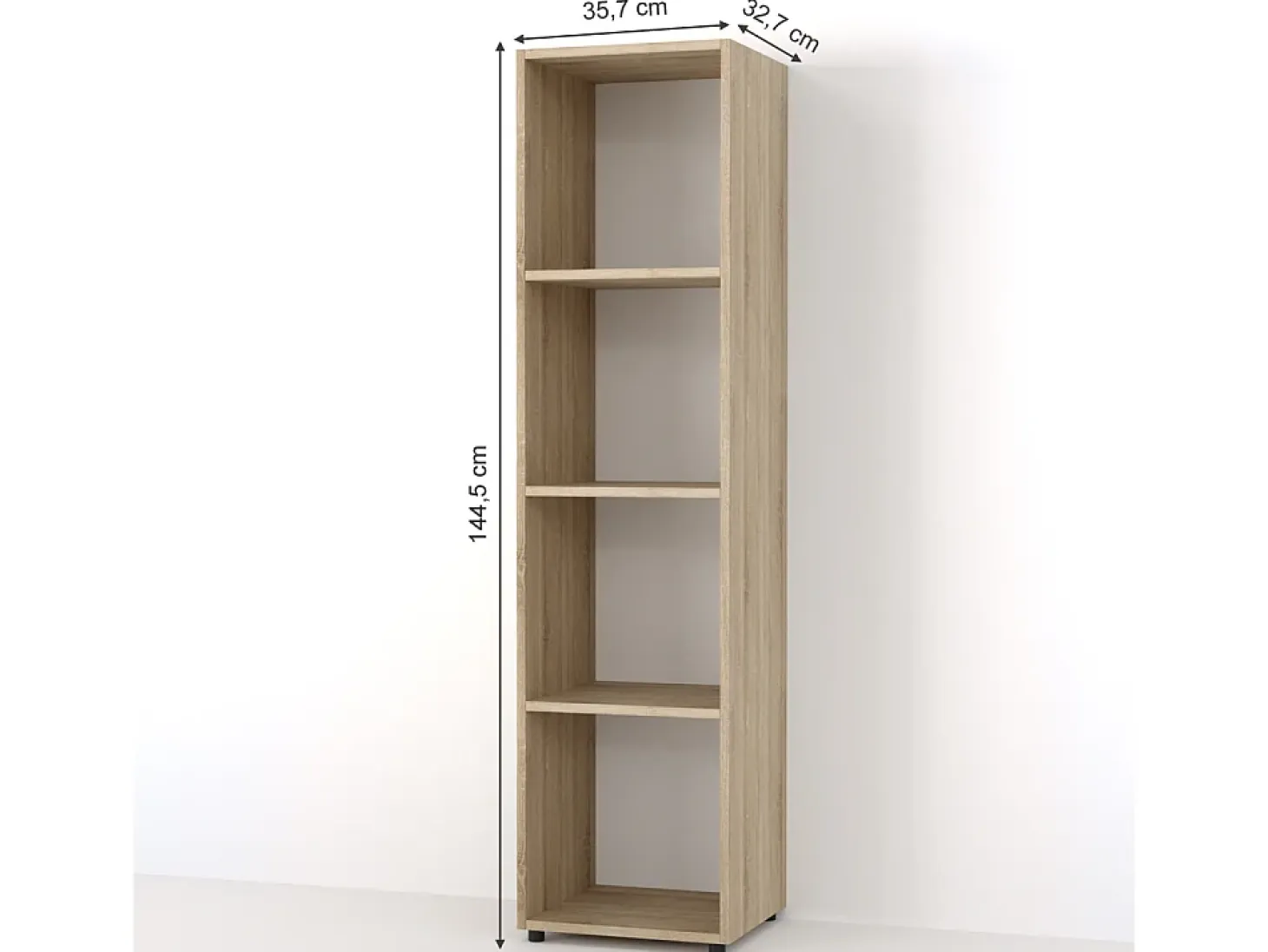 Separador de ambientes sonoma 142.5x33x36.2 ludus