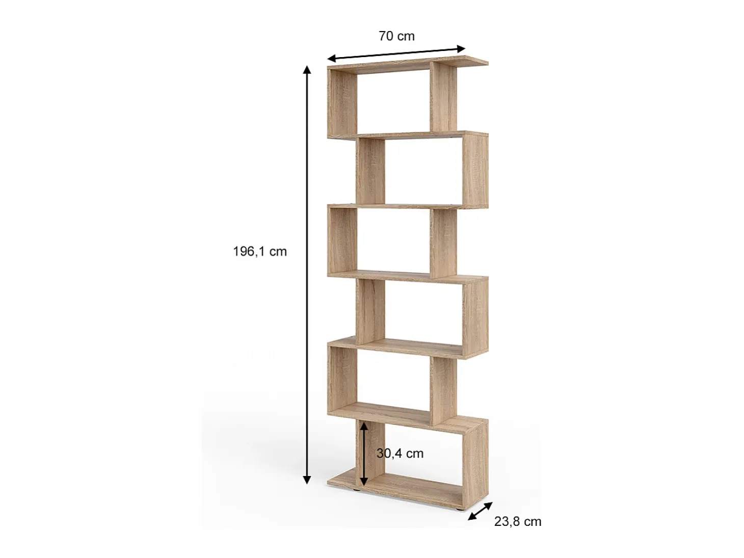 Separador de ambientes sonoma 70x23.8x192.2 levio