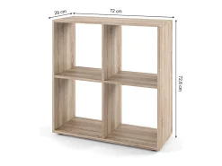 Separador de ambientes sonoma 72.6x29x72 tetra