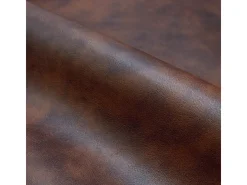 Set de 2 sillas de bar 75 cm en cuero sintético marrón - Henrik