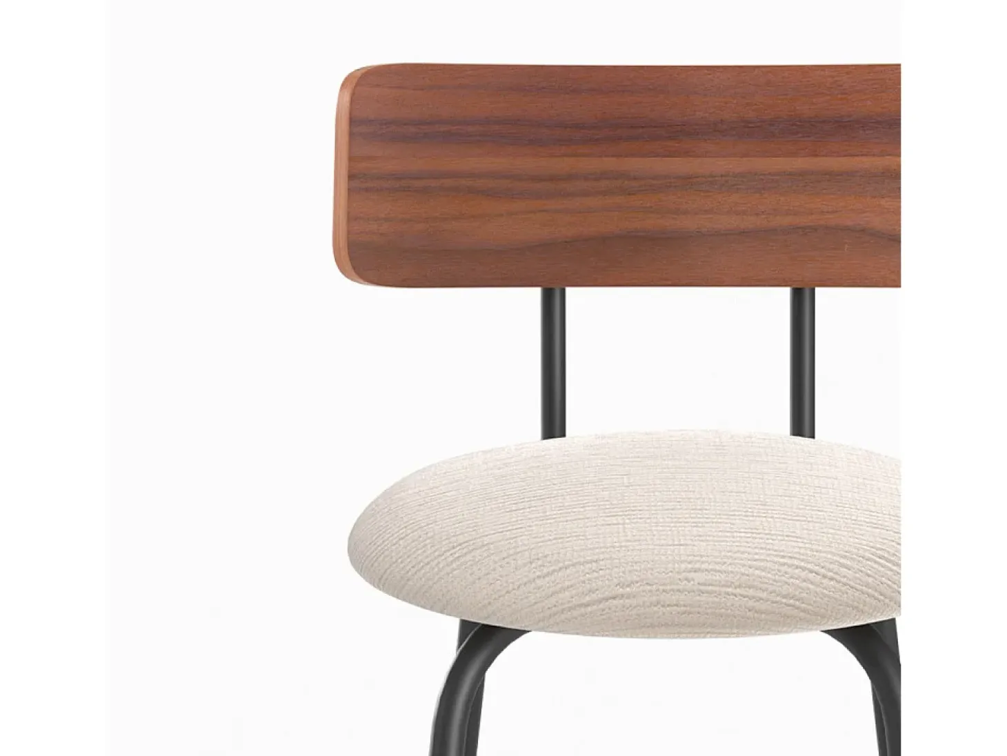 Set de 2 sillas de bar de tela beige 64cm - Alize