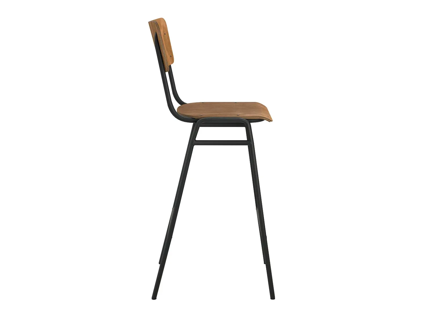 Set de 2 sillas de bar de madera 75 cm - Clem