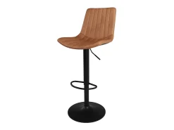 Set de 2 sillas de bar en piel sintética camel 62,5/83 cm - Killi
