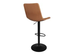 Set de 2 sillas de bar en piel sintética camel 62,5/83 cm - Killi