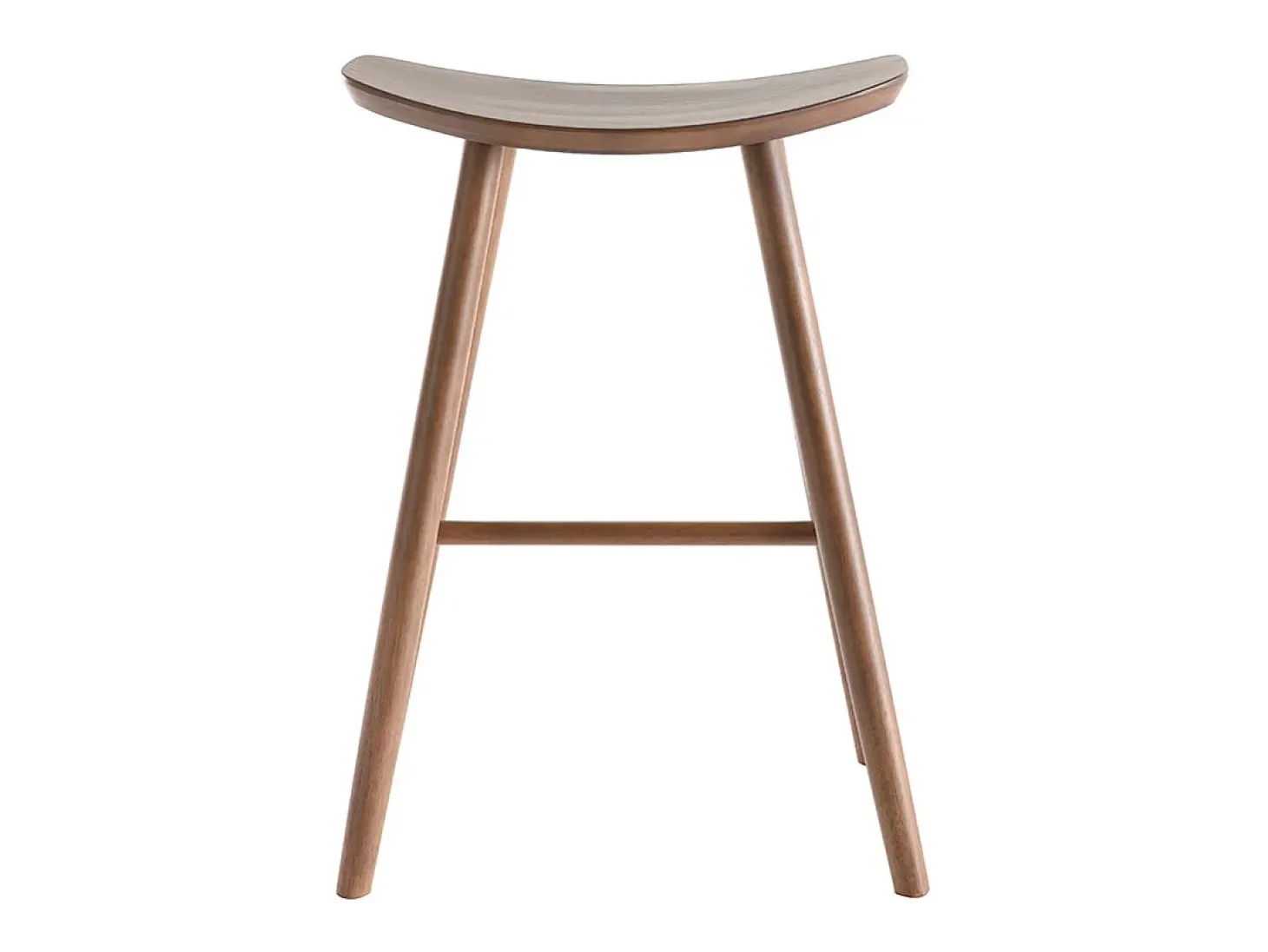 Set de 2 taburetes de cocina de nogal 65 cm DEMORY