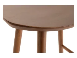 Set de 2 taburetes de cocina de nogal 65 cm DEMORY