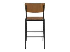 Set de 2 taburetes para isla de cocina de madera 65 cm - Clem