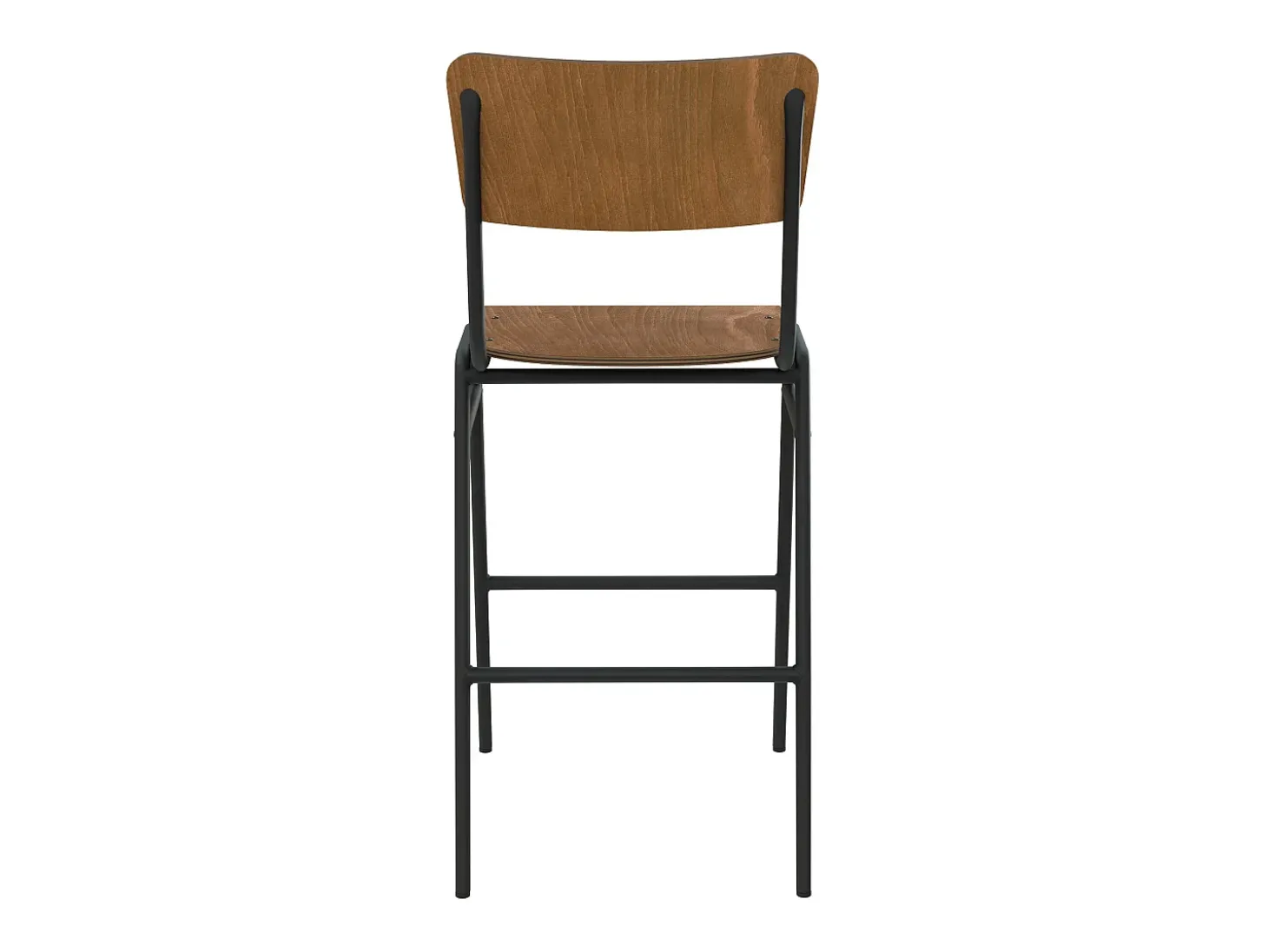 Set de 2 taburetes para isla de cocina de madera 65 cm - Clem