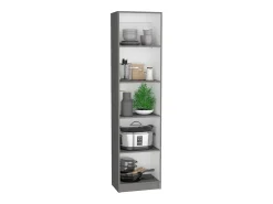 Set de estanteria de oficina home de 3 piezas en melamina con estantes y 4 puertas , 180.6 cm X 152.8 cm X 29.9 cm , Multicolor